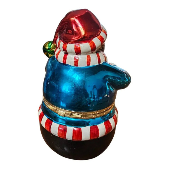 Animated Penguin Musical Box Windup Plays Joy To The World Mr Christmas VTG 7" - Picture 7 of 7